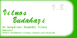 vilmos budahazi business card
